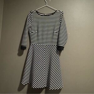 Striped Black and White Dress Size Small